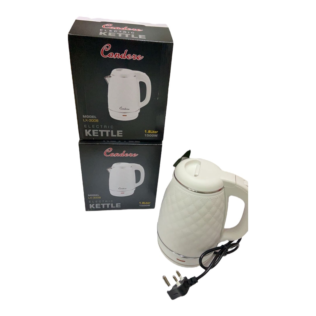Condere 1.8L Kettle Embossed White.