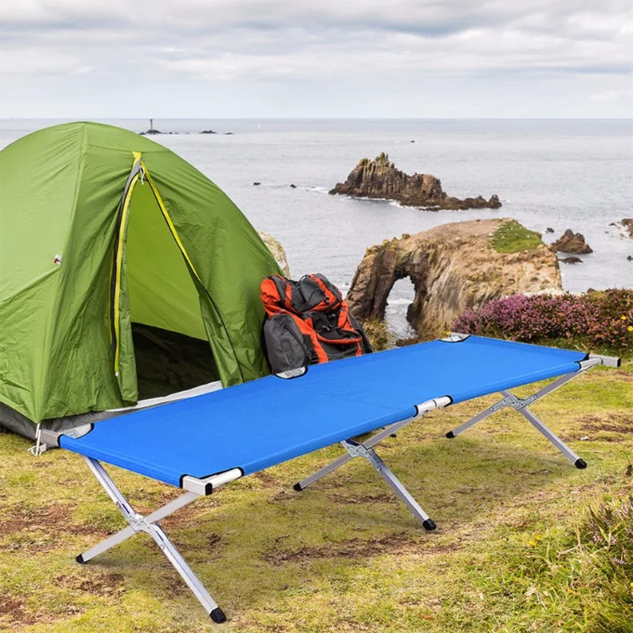 MHome Aluminum Folding Camping Bed – Portable Outdoor Travel & Hiking Cot