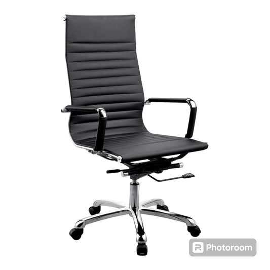 Modern Office High Back Chair - Black Only