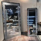 Crushed Diamond Large Rectangular Glass Mirror 2x1M Various Options