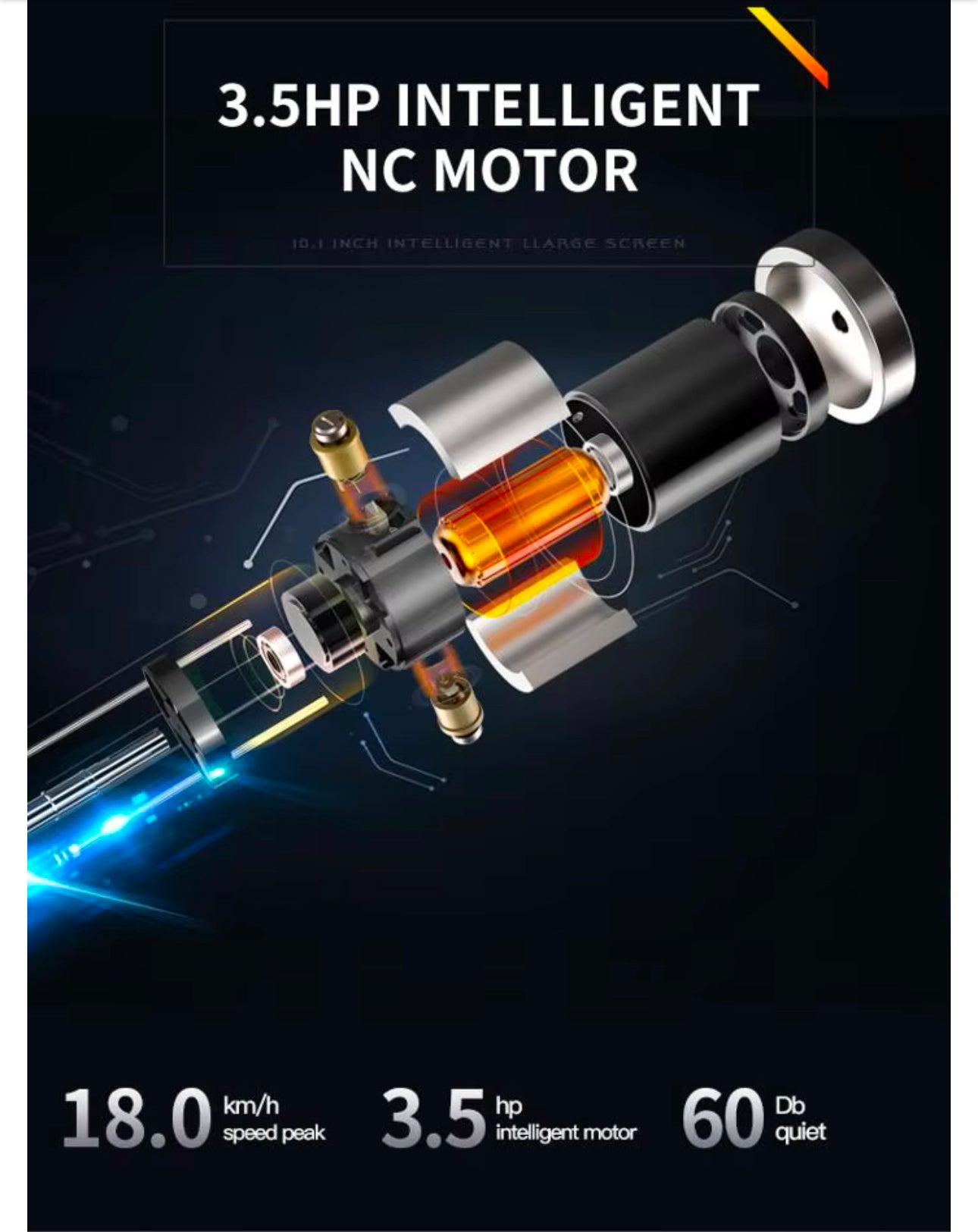 Pro-Sportz 8008 (F88) Semi-Commercial Folding Treadmill – 3.5HP Motor, 7” HD TFT Screen, Auto Incline &amp; Multifunction Training Kit