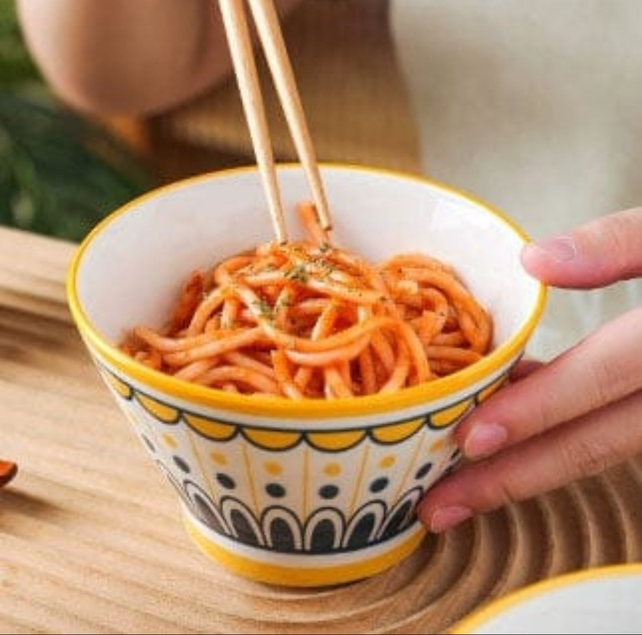 Ceramic Rice Bowl Set 4pc