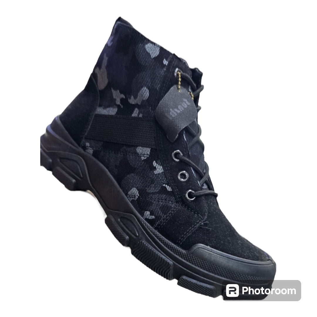 Men's Camouflage Vintage Casual Boots