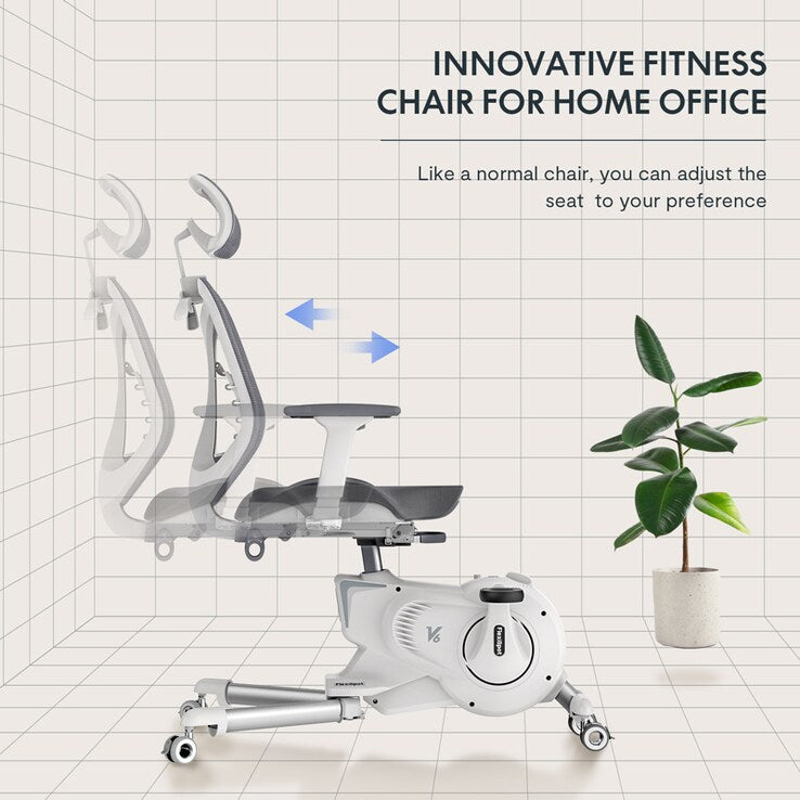 V6 ErgoBike Office Fitness Chair | Built-In Exercise Bike for Office and Home