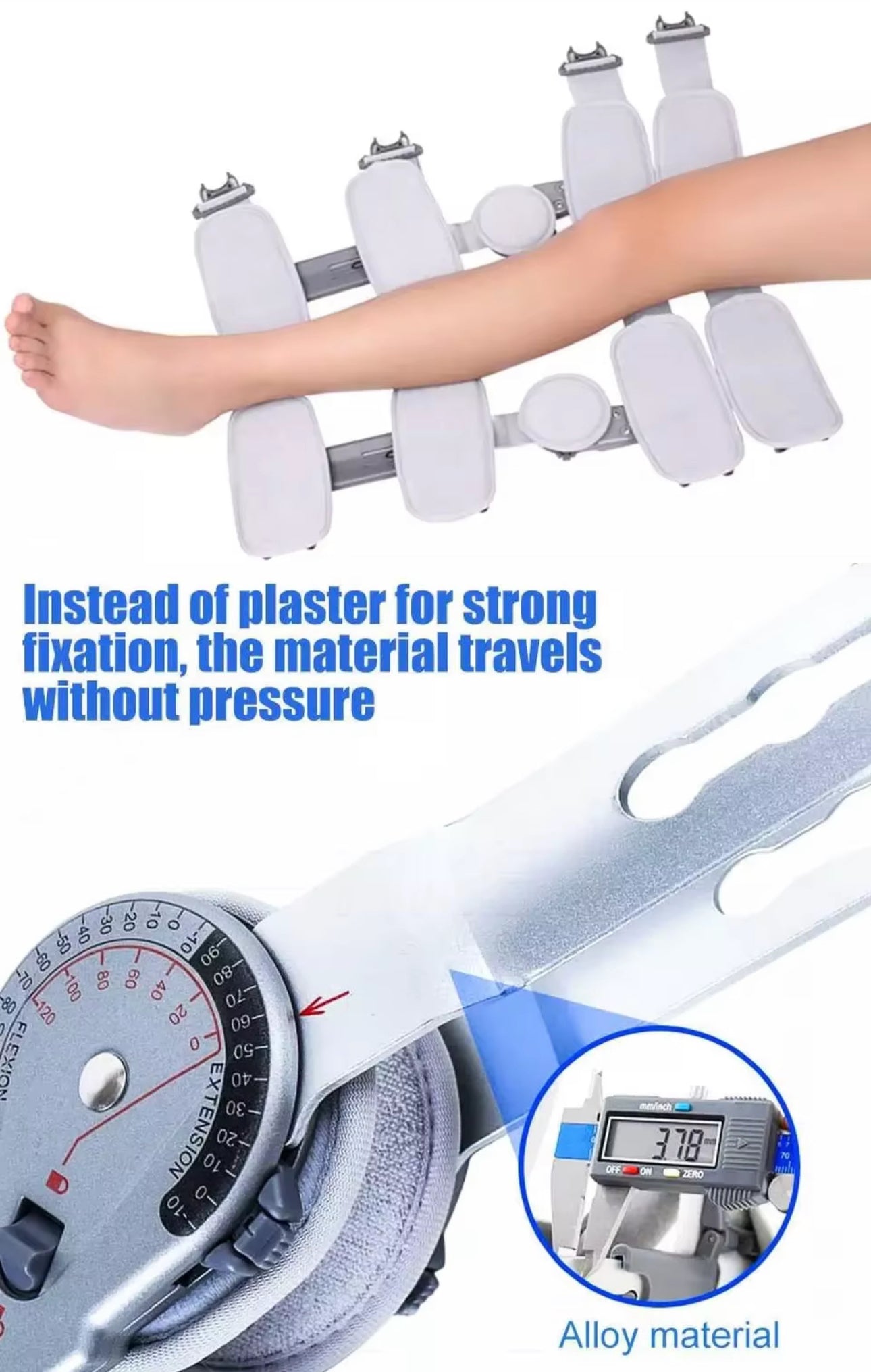 Hinged Knee Support Brace Hinged ROM Knee Brace,Post Op Knee Brace for Recovery Stabilization,ACL,MCL and PCL Injury,Adjustable Orthopedic Support Stabilizer After Surgery,Women and Men- Available Now For PreOrder Sales!