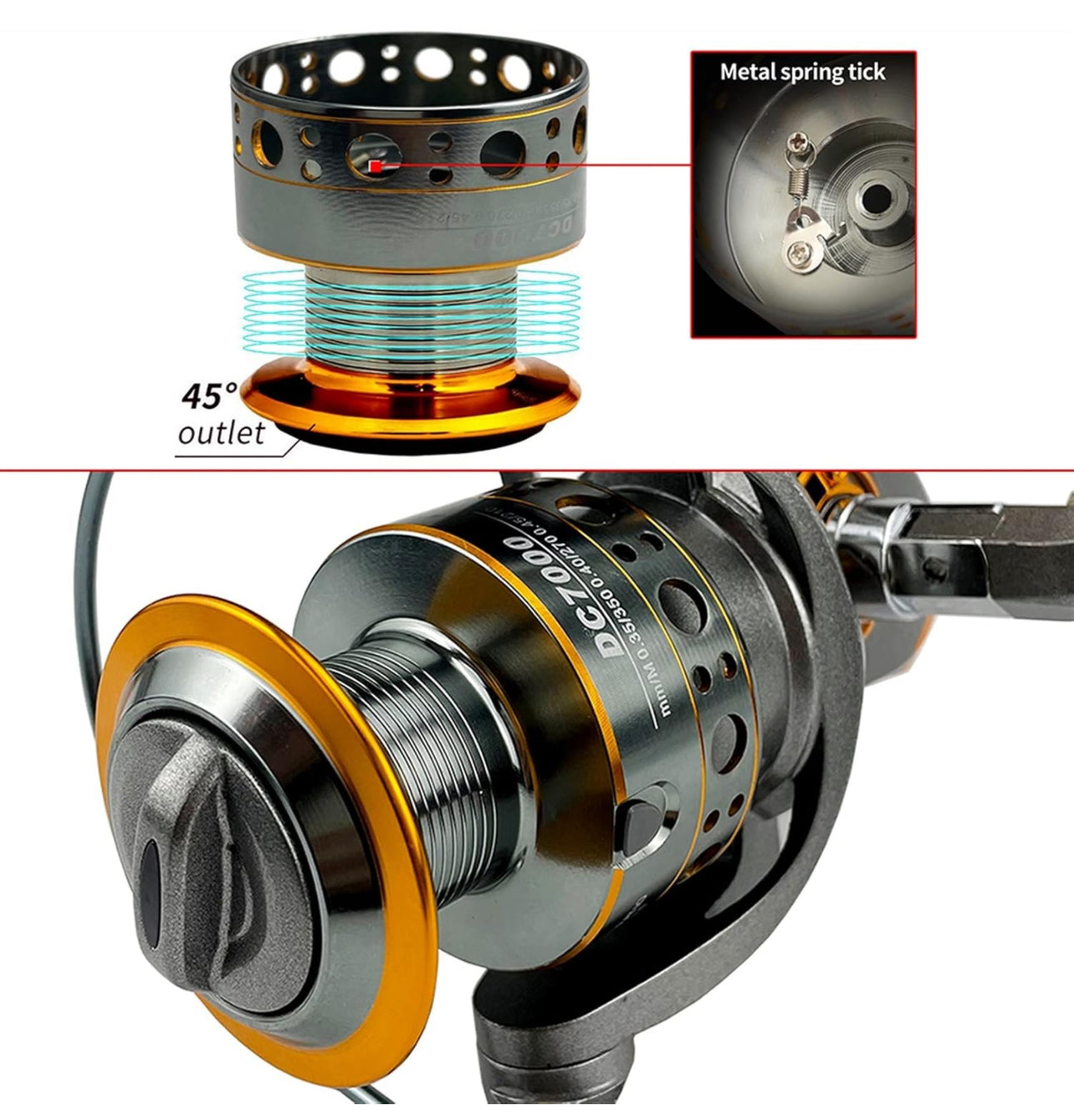 Fishing Spinning Reel Saltwater Fishing Reel Series 5000