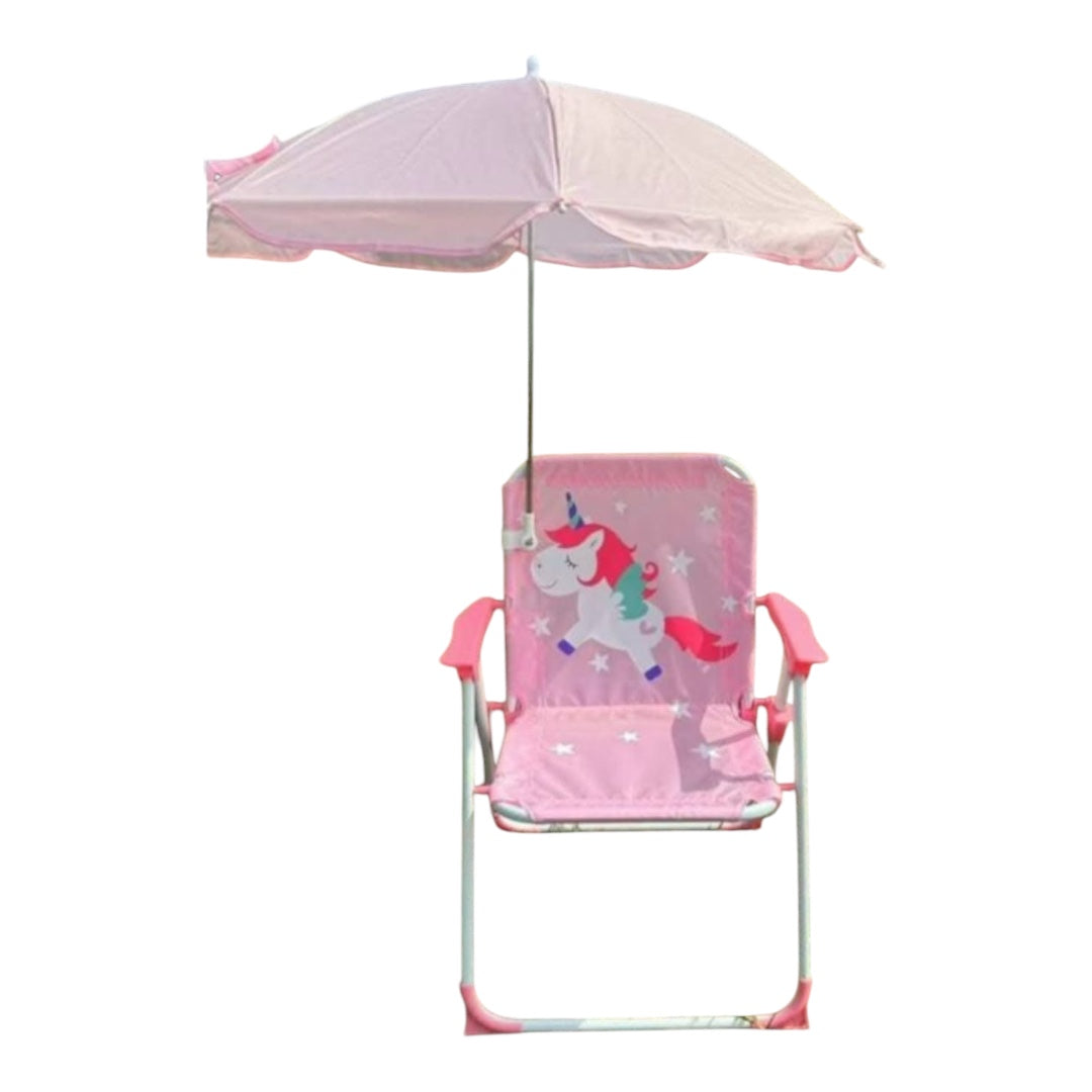 Kiddies Camping Chair With Umbrella- Various Options