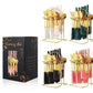Classic 24 Piece Gold With Marble Handle Dinner Cutlery Set - Various Colour Options