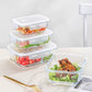 MHome 3pc Rectangular Heat Resistant Storage Container Set