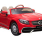 Licensed ride-on car for children Mercedes S650 MAYBACH, 90W, 12V, premium, pink or red