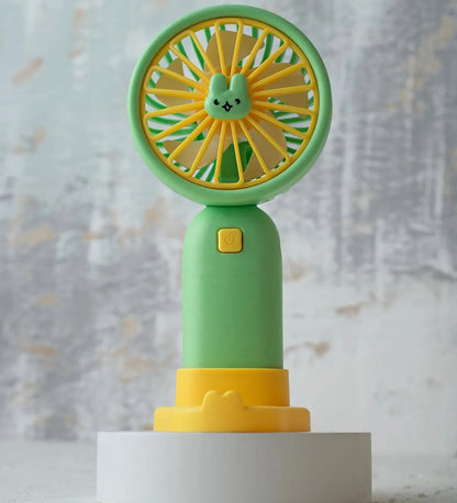 Mini Fan With Mobile Phone Holder USB Charging-Various Colours