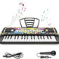 Kids Keyboard Piano, 37 Keys Keyboard Electric Digital Piano, Early Learning Educational Musical Toys Piano for Kids Toddlers Beginners with Music Stand, Microphone - Christmas Birthday Gifts