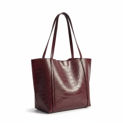 Ladies Crocadile Effect Faux Leather Bag-Various Colours