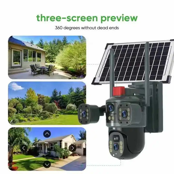 MTech 12MP Solar CCTV Camera | Wireless Outdoor Security with Color Night Vision