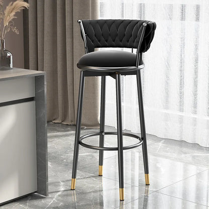 MFurn Luxury Velvet Swivel Bar Stool-Various Colours