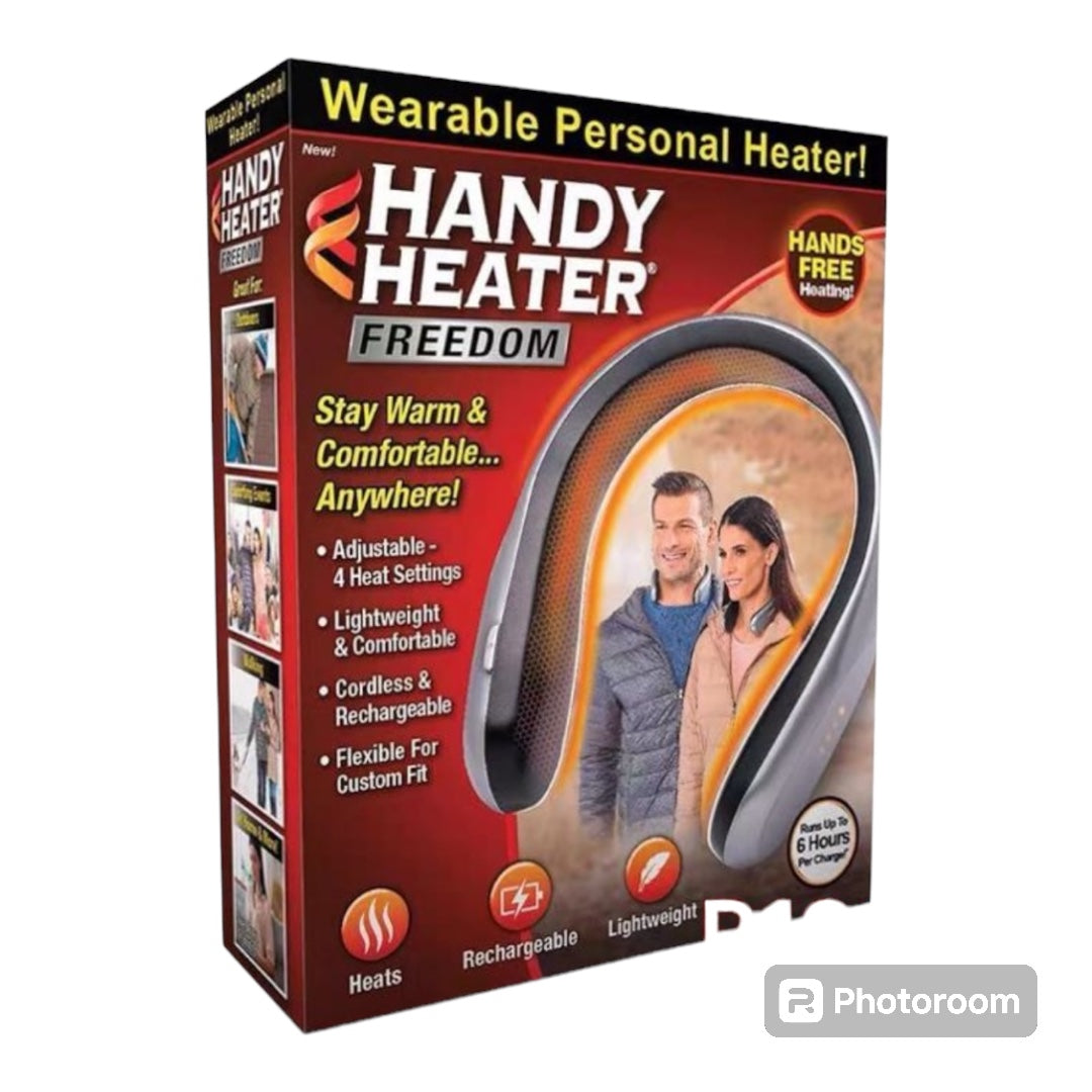 Handy Heater Neck Warmer Rechargeable - Wearable Neck Heater for Cold Winters, 4 Heat Comfort-Heat Technology, Personal Heater, Rechargeable, Machine Brush/PTC Heating Electric