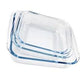 MHome 3 Piece Oven Safe Glass Baking, Roasting & Casserole Dish Set - Rectangular - Various Options