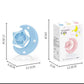 Desktop Fans Moon Electric Fan Kawaii Girl Heart Mute Luminous Usb Charging Portable Rechargeable Summer Gifts