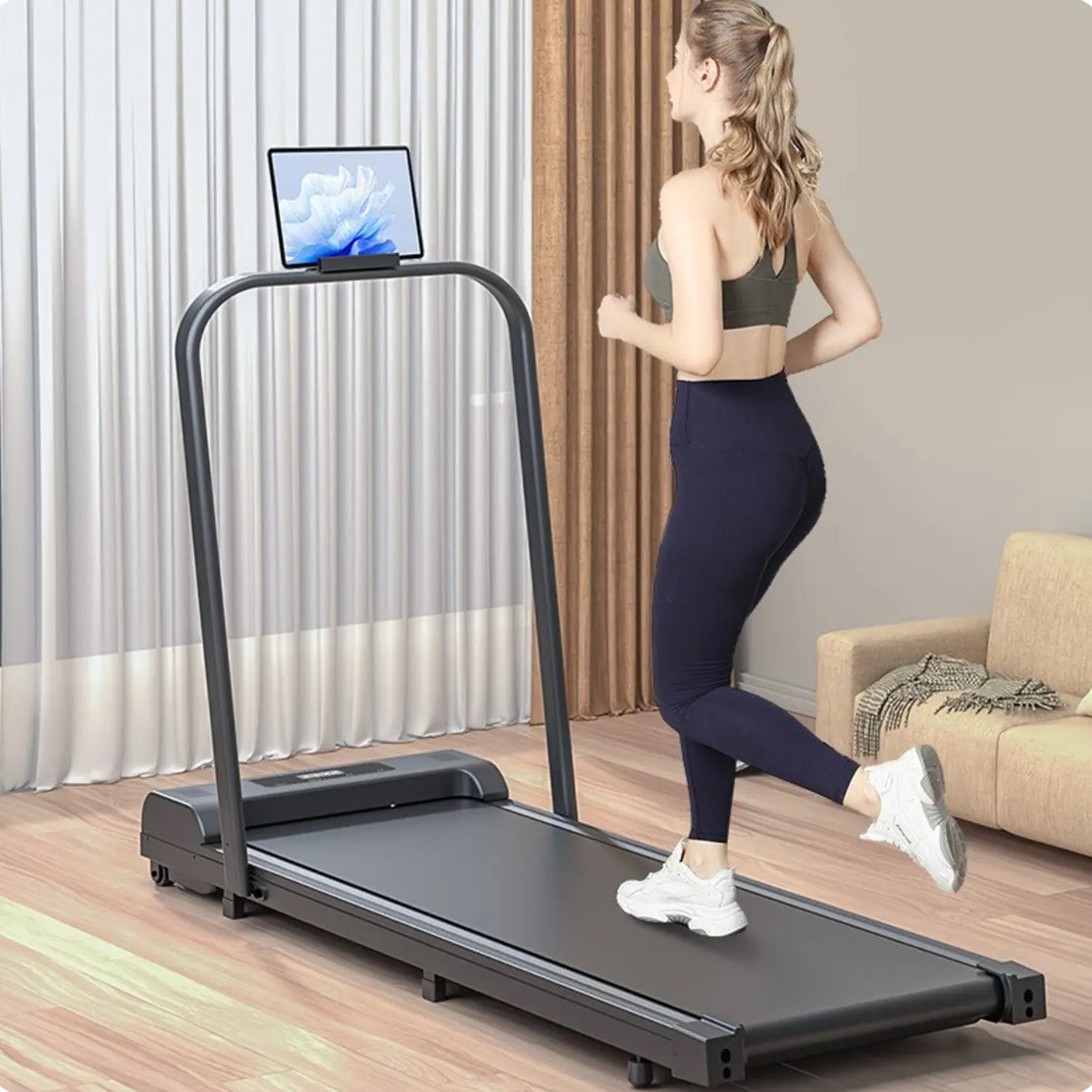 2-in-1 Foldable Treadmill Walking Pad for Home Office – Portable Under Desk Treadmill with LED Display, Remote Control, 2.5HP Quiet Motor, 300lbs Capacity, No Assembly Needed