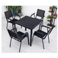 MFurn Outdoor Furniture Lounge Patio Dining Table And Chairs Set 5pc
