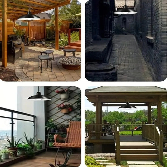 Solar LED Pendant Lamp Set 2pc