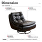 MFurn Modern Italian-style single sofa, suitable for bedroom, living room, and balcony; rocking and swivel beanbag chair; can be used for sleeping or reclining-Various Options