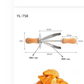 MHome Stainless Steel Croissant Rolling Cutter Bread Dough Pastry Making Tool with Wooden Handle