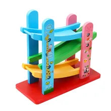 Colorful Wooden Speeding Car
