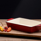 Ceramic Casserole Cast Iron Roaster - 33cm