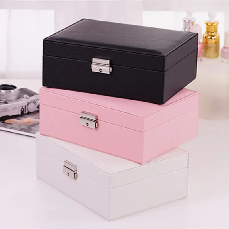 M-Beauty Double Layer Elegant Jewellery Box
