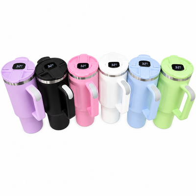 MHome Smart Temperature Display Insulated Travel Tumbler