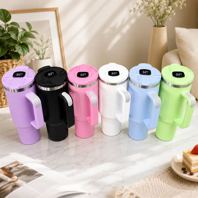 MHome Smart Temperature Display Insulated Travel Tumbler
