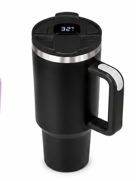MHome Smart Temperature Display Insulated Travel Tumbler