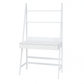 MFurn Ladder-Style Study Desk with Shelves – Modern White