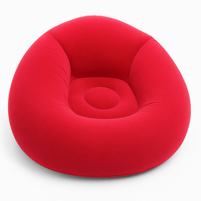 MHome Comfy Inflatable Sofa Chair – Soft Flocked Lounge Seat for Home & Gaming
