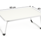 MFurn Premium Folding Laptop & Bed Table – Aluminum Alloy Frame + Density Board