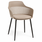 MFurn Modern Polypropylene Dining Chair with Cushioned Seat