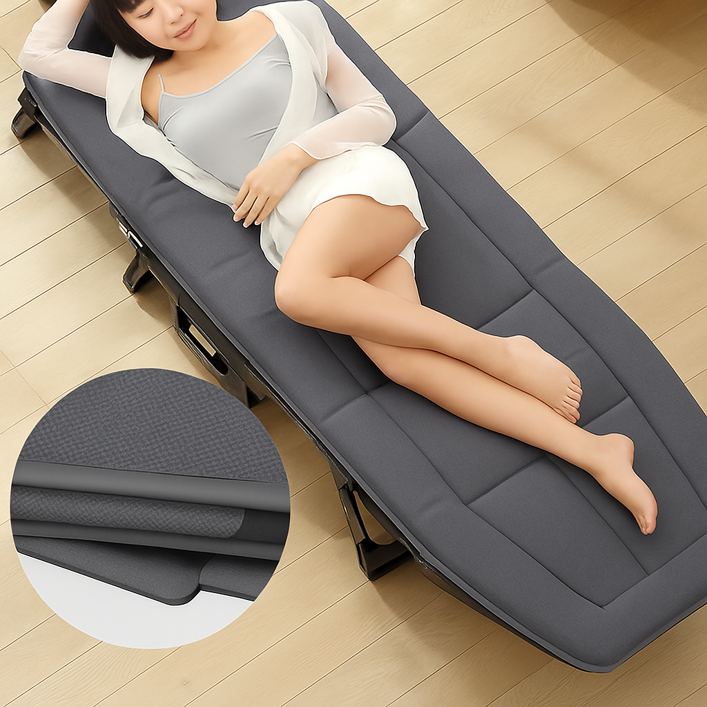MFurn Comfy Deluxe Recliner Bed/Portable Lounger Chair With Padded Cushion-Various Colours