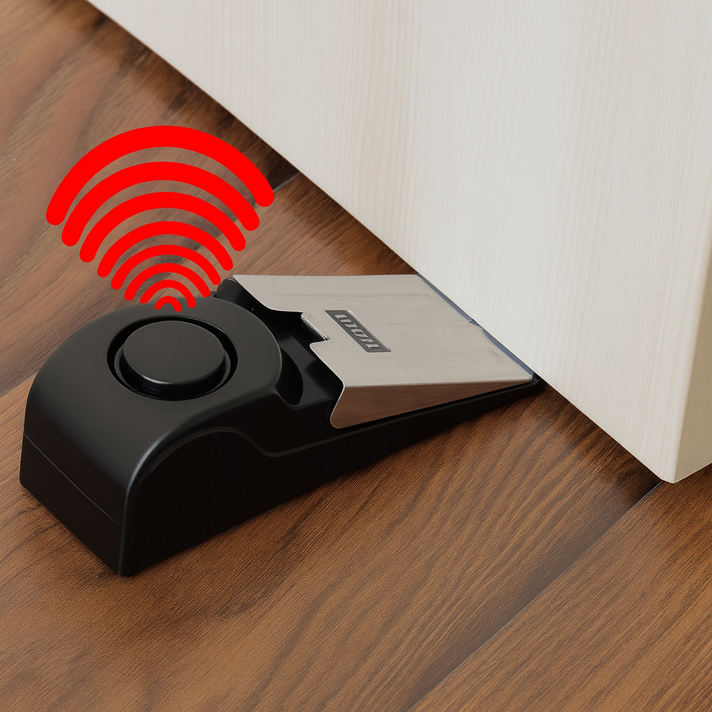Portable Door Stop Stippers Wedge Security Alarm