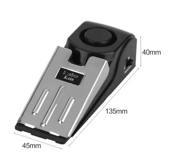 Portable Door Stop Stippers Wedge Security Alarm