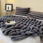 MHome Luxury Faux Fur Throw Blanket | Super Soft Faux Fur Blanket Warm 230x200cm