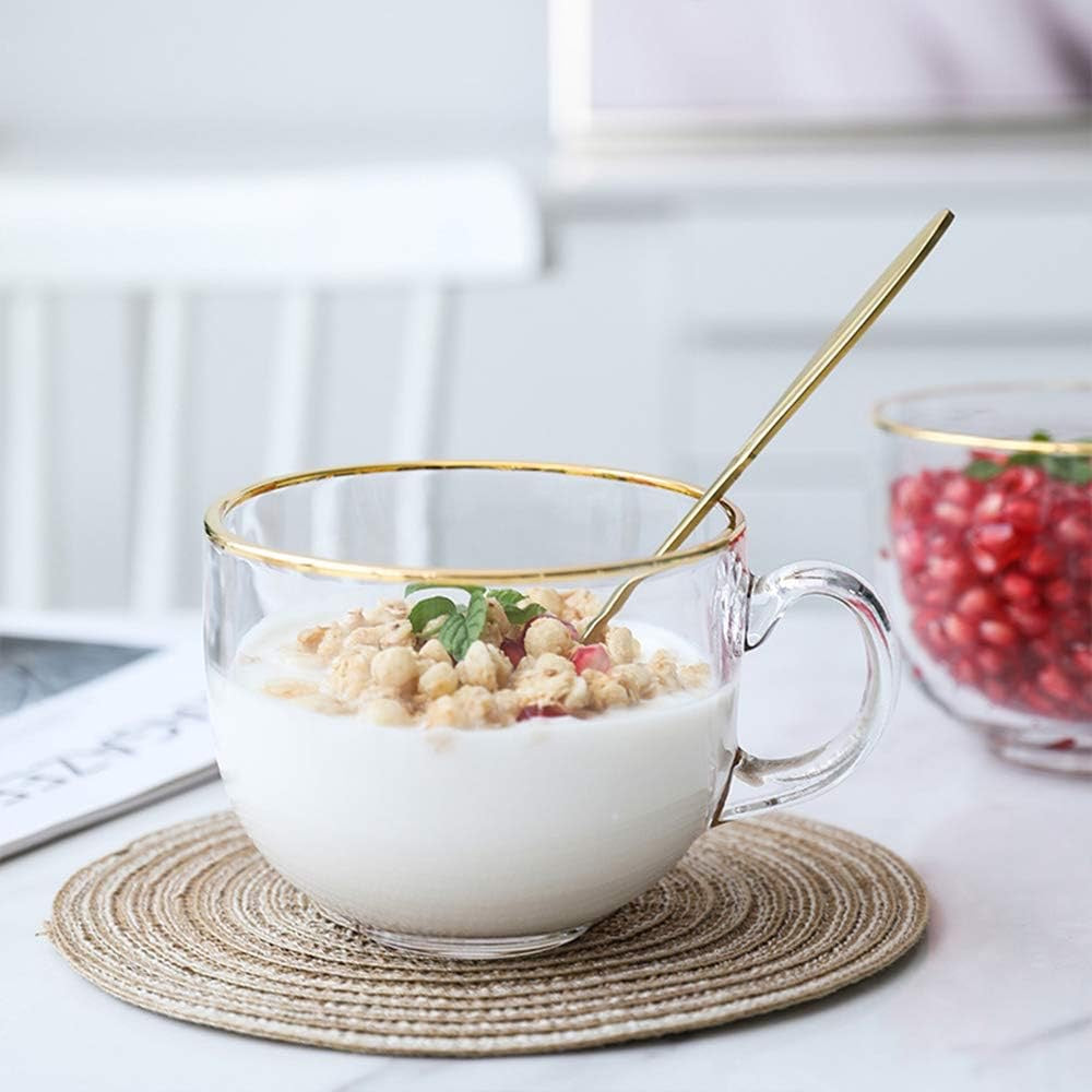 Cereal Bowl Set With Gold Trim - 4pc