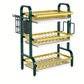 MHome Kitchen Storage & Dish Drying Rack – Durable Metal with Drainage System