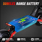 Pro-Sportz Electric Scooter for Adults, E-Scooter Up to 52MPH 6000W 60V Dual Motor 1440WH Battery, 50Miles Long Range 11" Tubeless Off-Road All Terrain Scooter Tires, Foldable Kick Electric Scooter with Seat