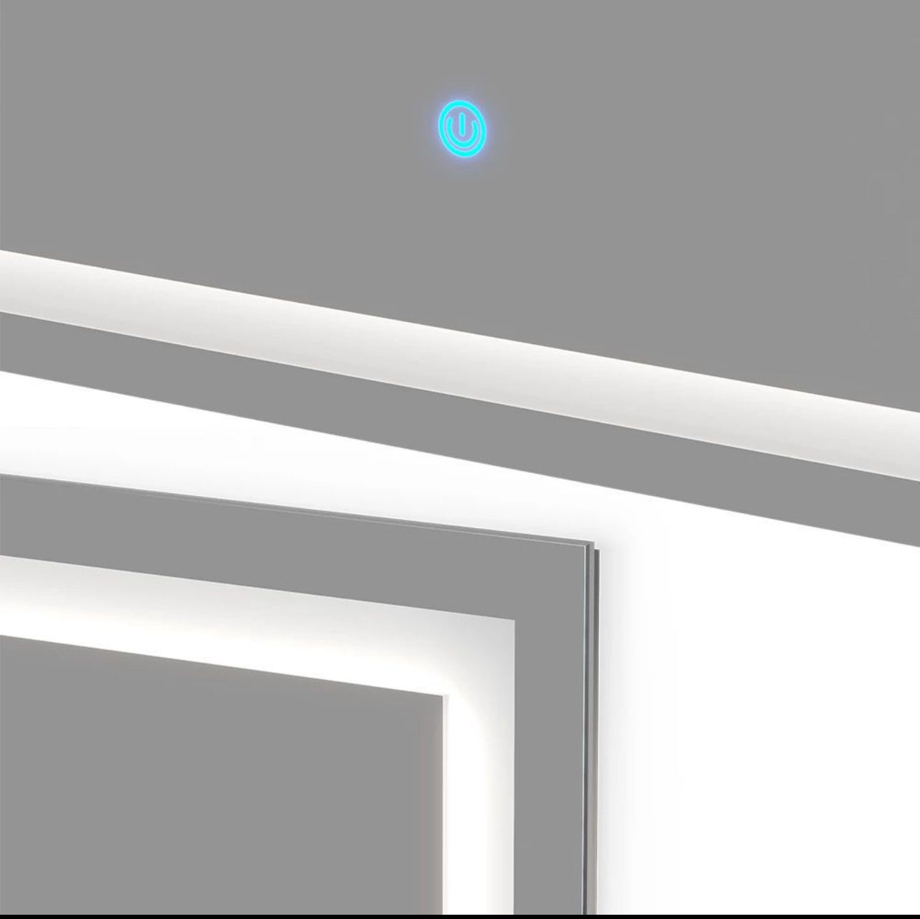 Frameless Bathroom Mirror With LED Lighting