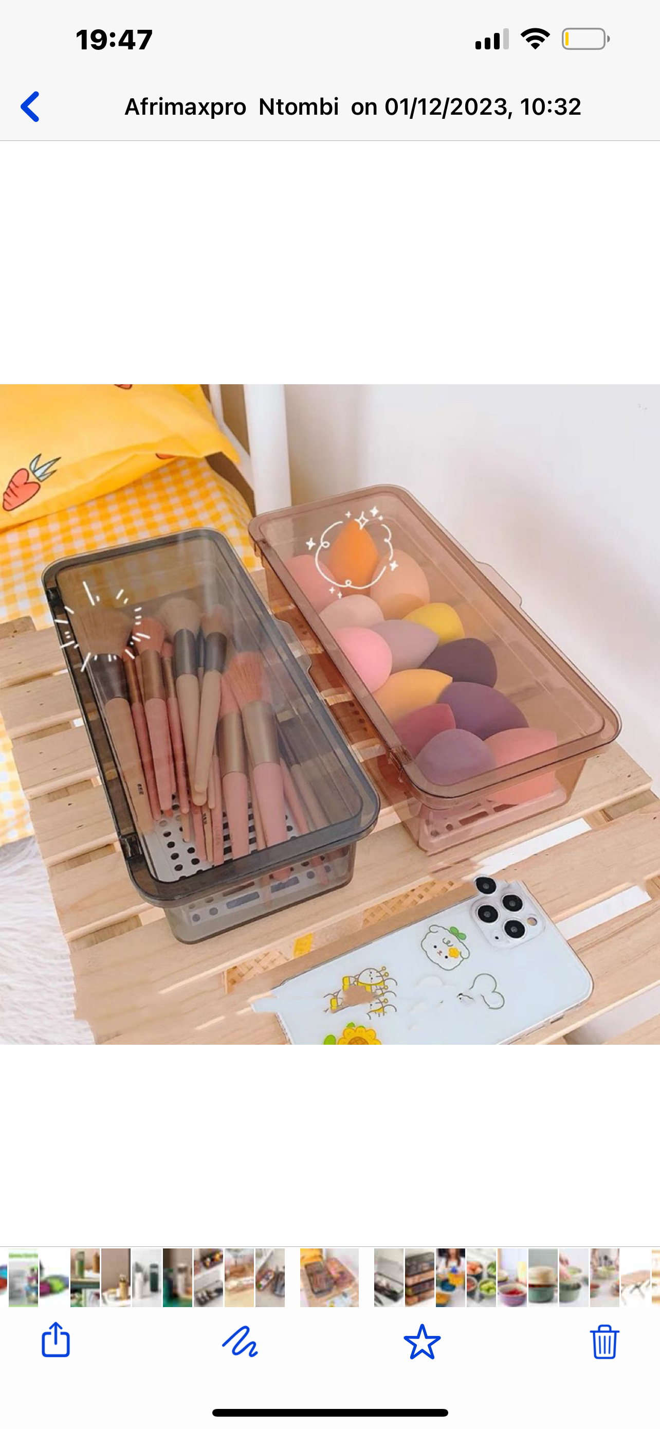 Makeup Brush Organiser