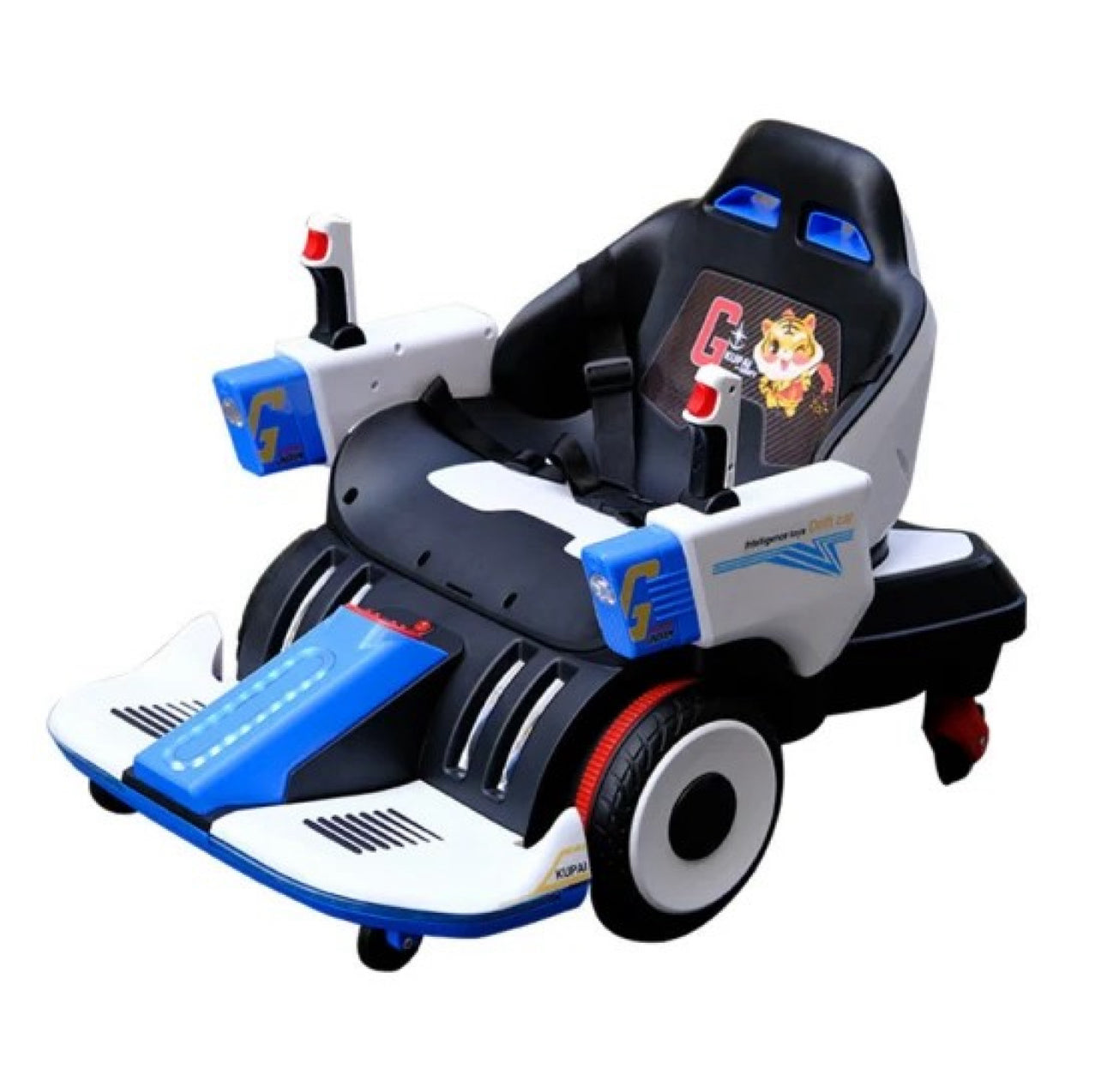 Lubbeez 1029 Electric Four-Wheel Kids Car | Remote Control | 360 Degree Rotation | Cool LED Lights | Four-Point Seat Belt | Safe & Comfortable |