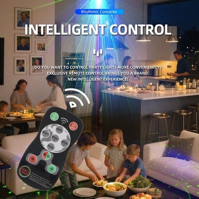 MTech 60Pattern Laser Projector LED Stage Light RGB Disco DJ KTV Show Party Lighting-USB