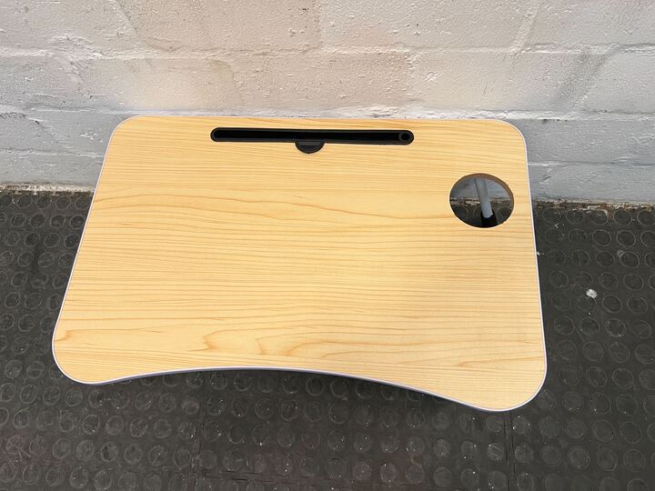 MHome  Multipurpose Foldable Laptop Table with Cup Holder | Mac Holder | Table Holder Study Table- Available in Black or Brown