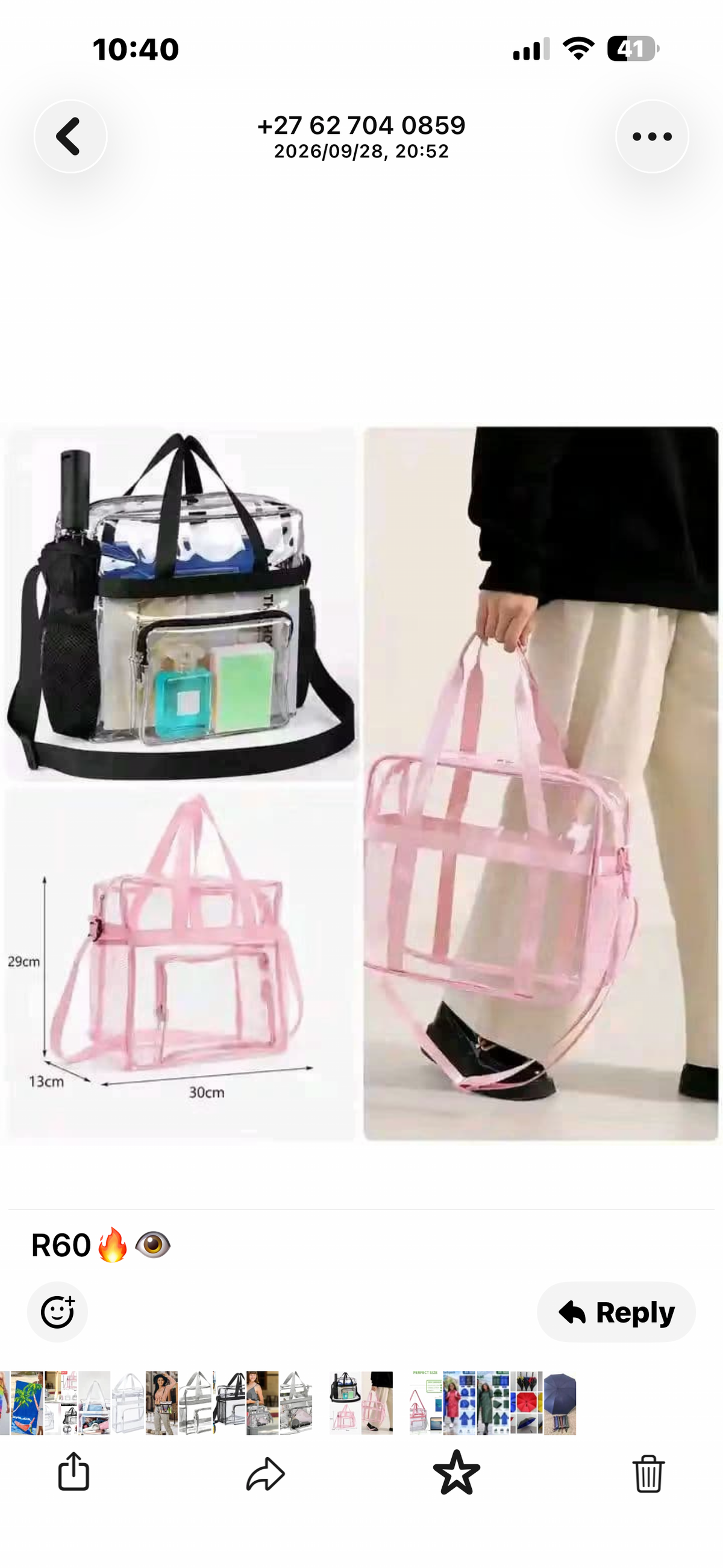 Clear Shoulder Crossbody Bag Stadium Approved See Through Transparent Handbag